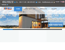 Tablet Screenshot of betaasia.com